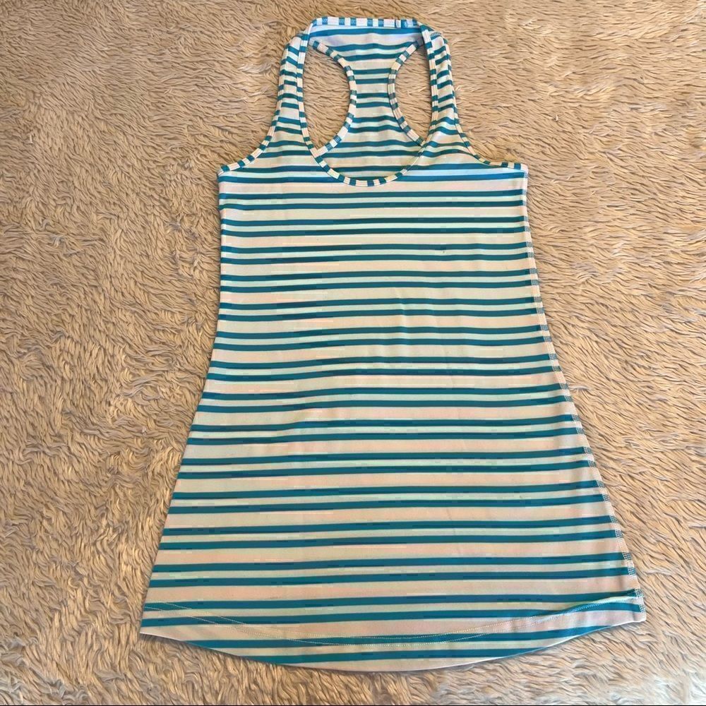 Lululemon racerback striped tank top